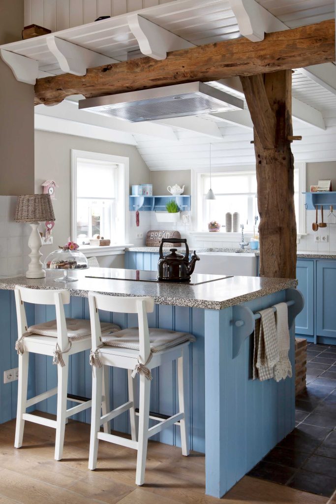 keukeneiland blauw